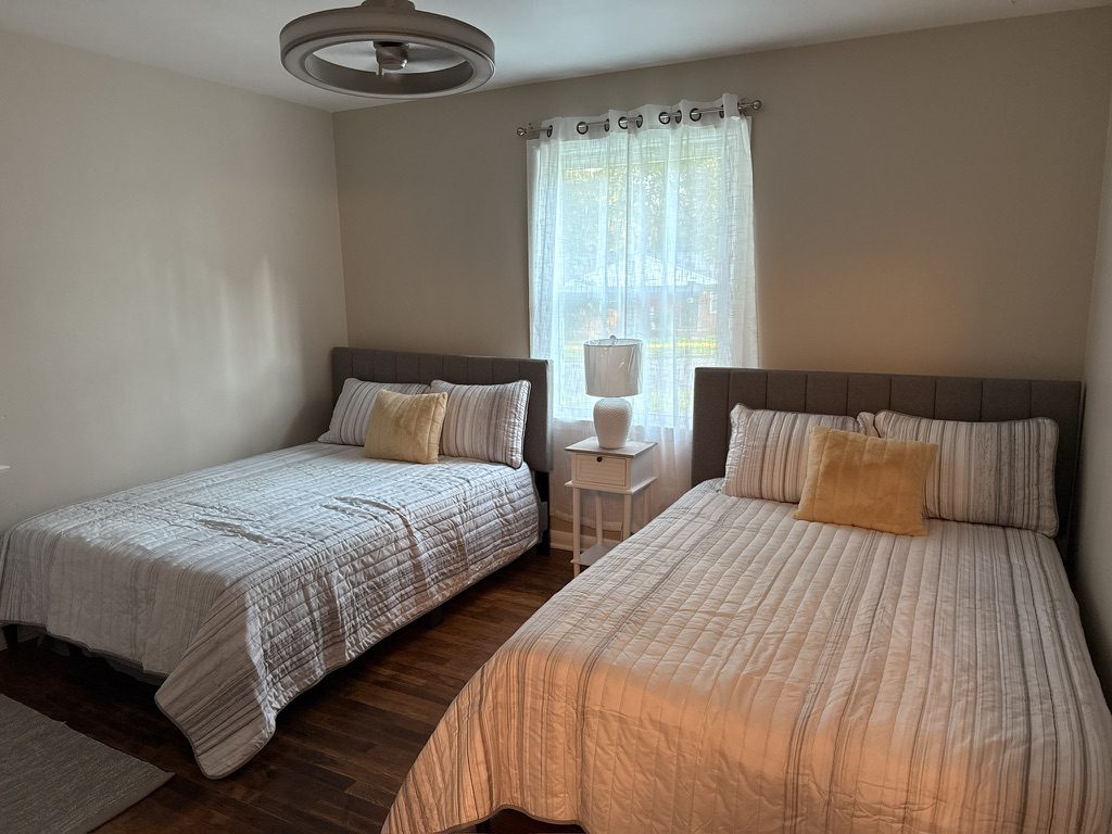 Second bedroom after renovation, The Bellhurst House, Bellhurst, Montgomery