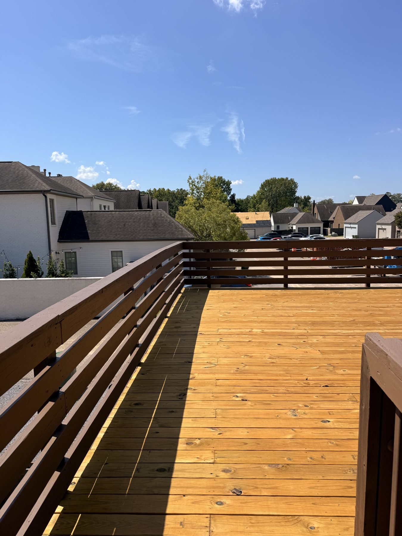 Rooftop deck after renovation, The Hampstead Townhome, Hampstead, Montgomery