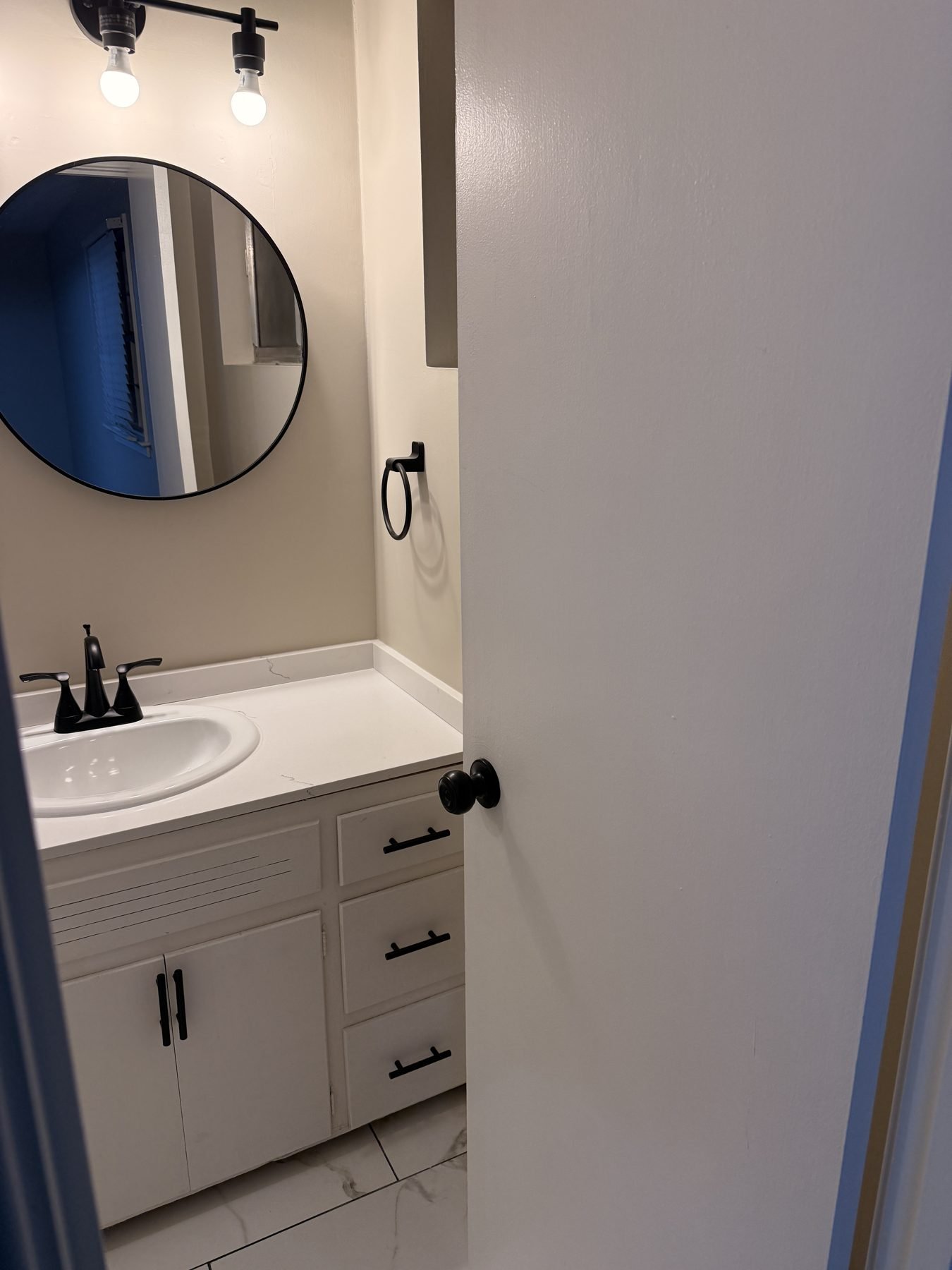 Half bath after renovation, The Brentwood Ranch, Brentwood, Montgomery