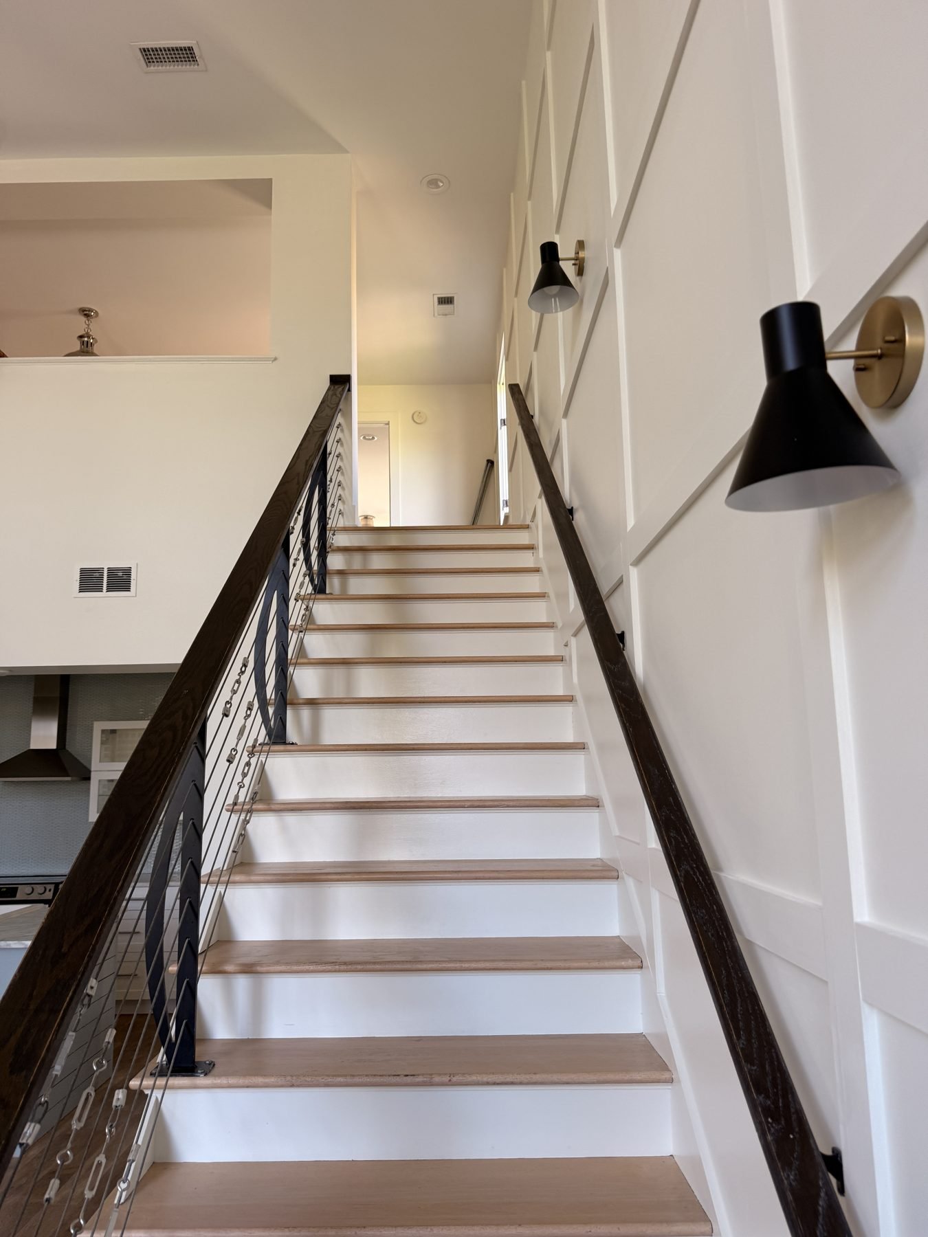Staircase after renovation, The Hampstead Townhome, Hampstead, Montgomery