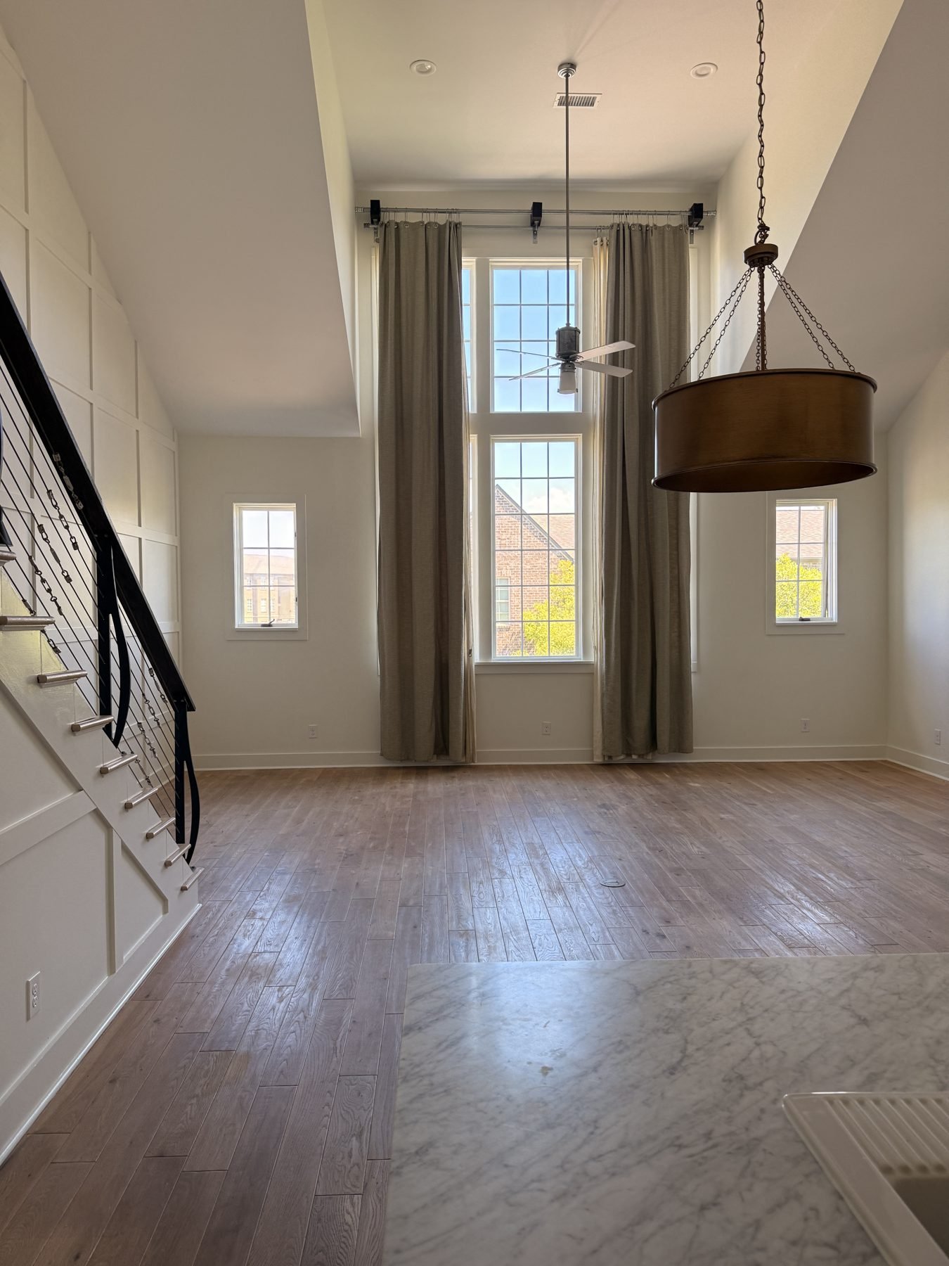 Living room after renovation, The Hampstead Townhome, Hampstead, Montgomery