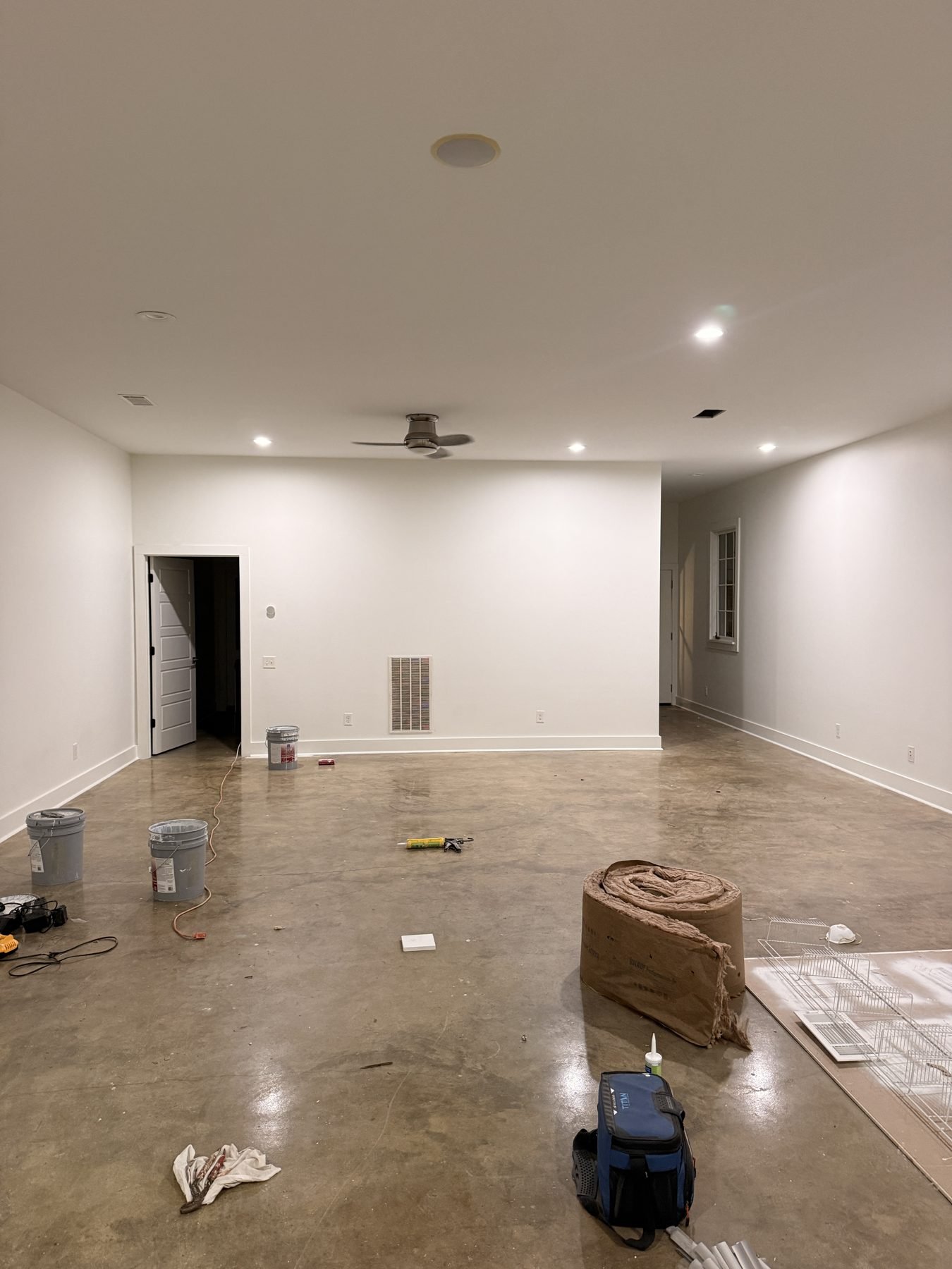 Open living space before renovation, The Hampstead Townhome, Hampstead, Montgomery
