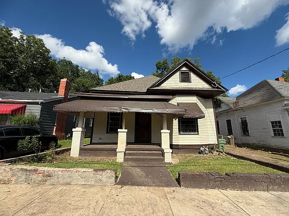 D Nixon Ave exterior and front porch after renovation
