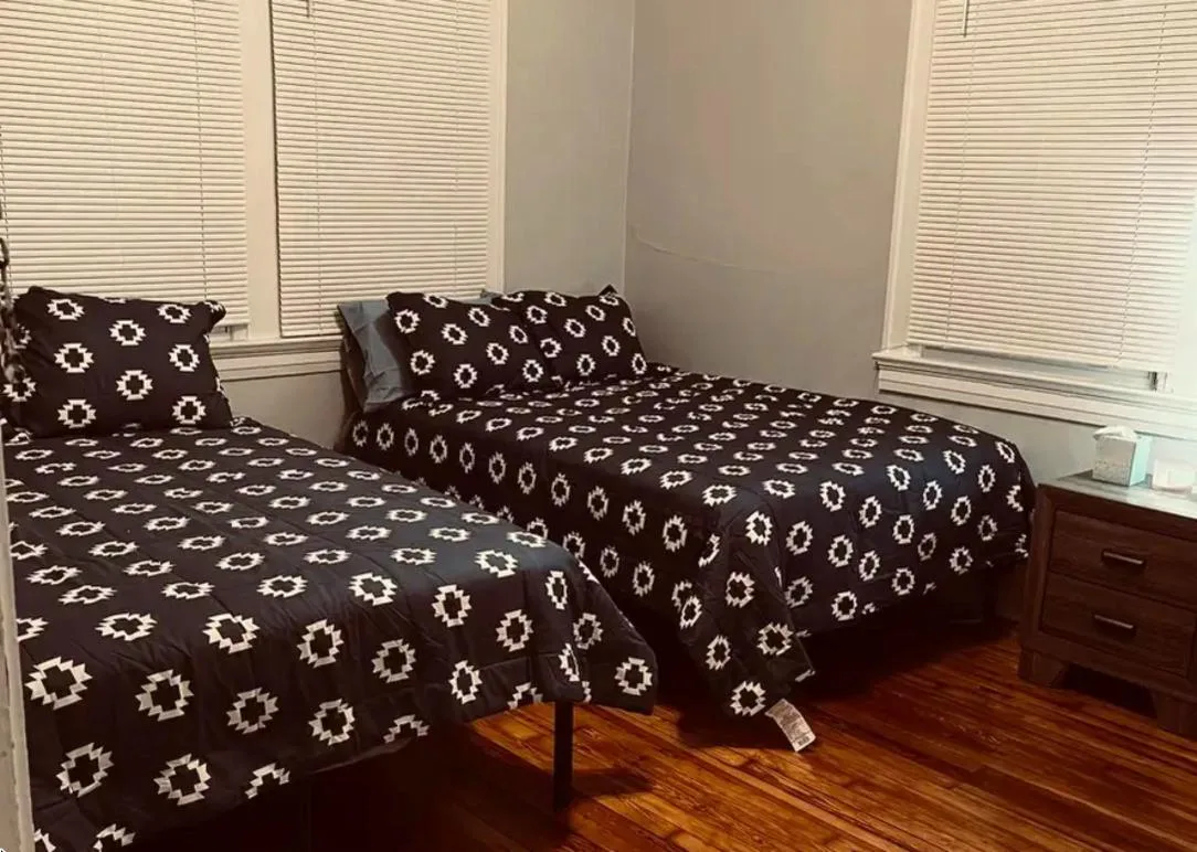 Bedroom after renovation, The Magnolia House, Tuskegee Institute, Tuskegee